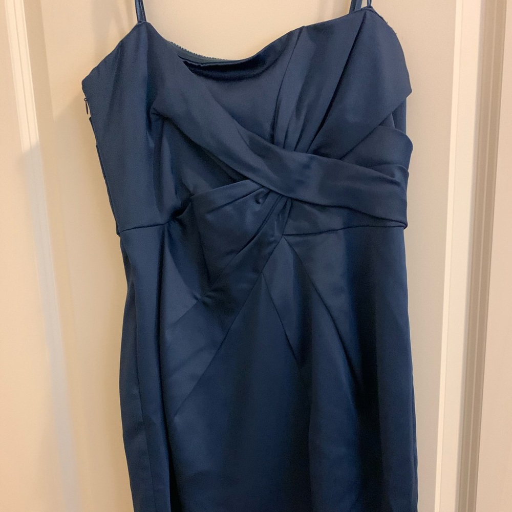BCBG Navy Blue strapless dress - size 8, NWT